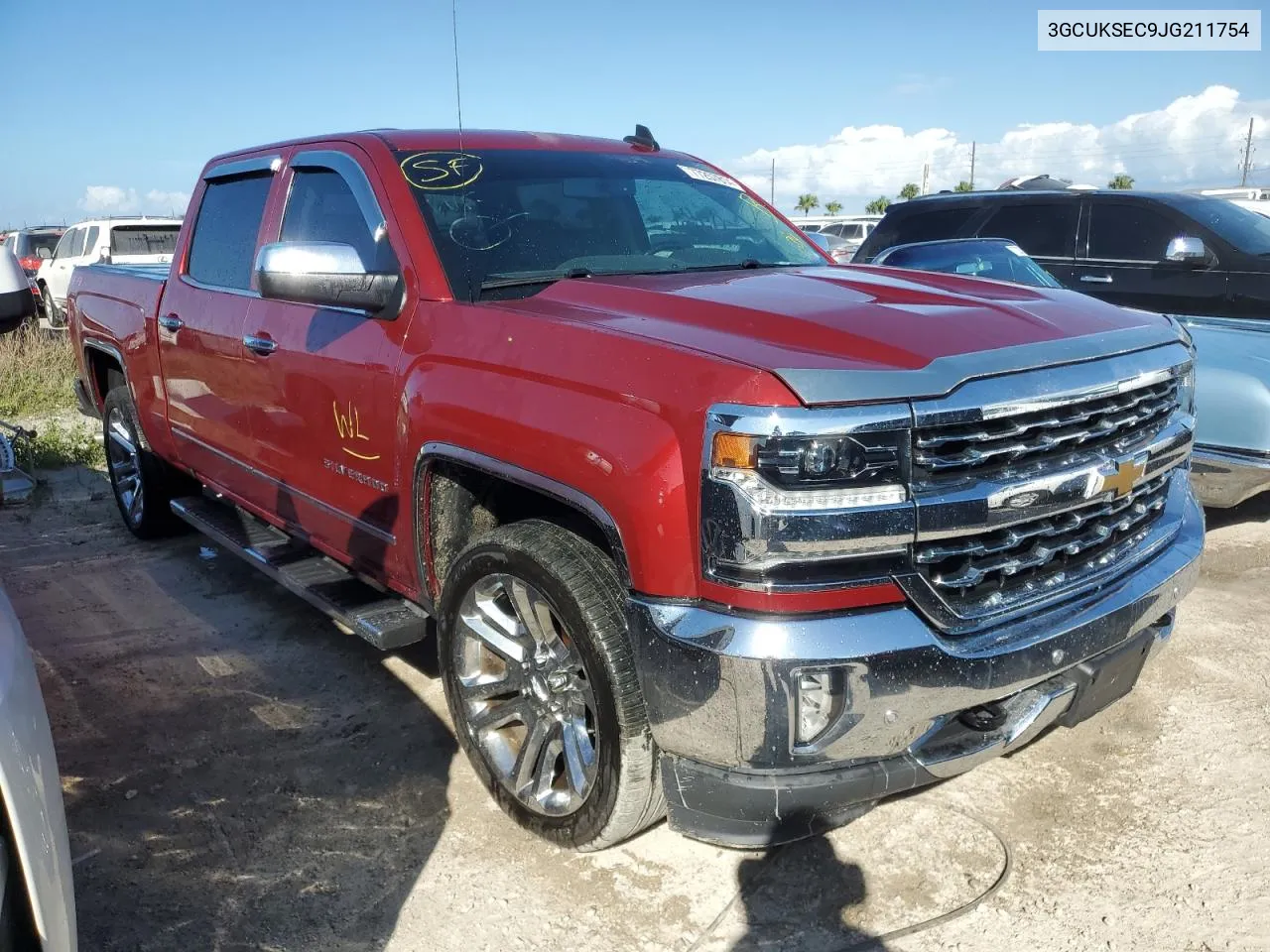 2018 Chevrolet Silverado K1500 Ltz VIN: 3GCUKSEC9JG211754 Lot: 77257814