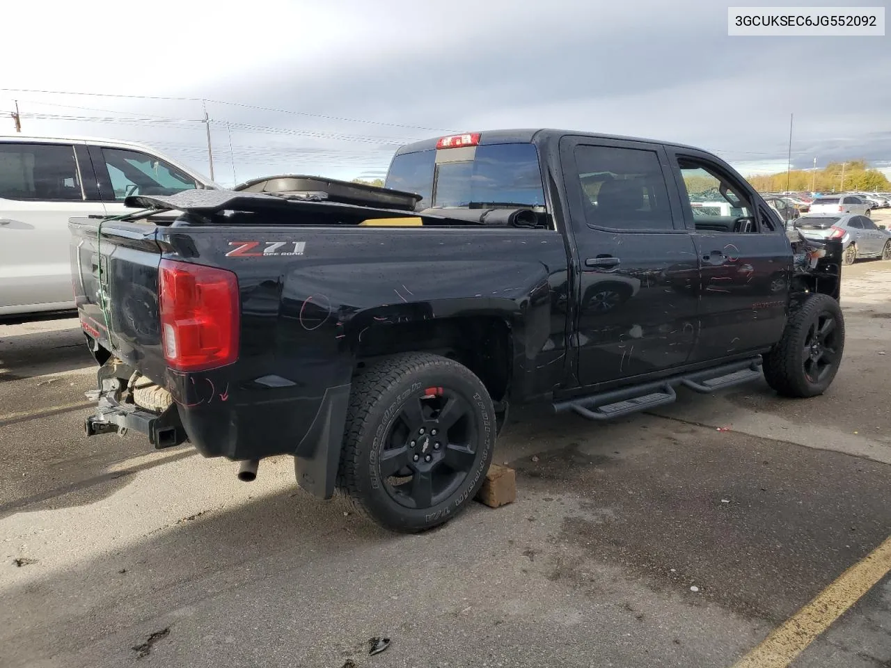 2018 Chevrolet Silverado K1500 Ltz VIN: 3GCUKSEC6JG552092 Lot: 77579954