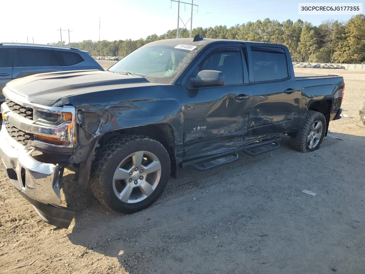 2018 Chevrolet Silverado C1500 Lt VIN: 3GCPCREC6JG177355 Lot: 77610304