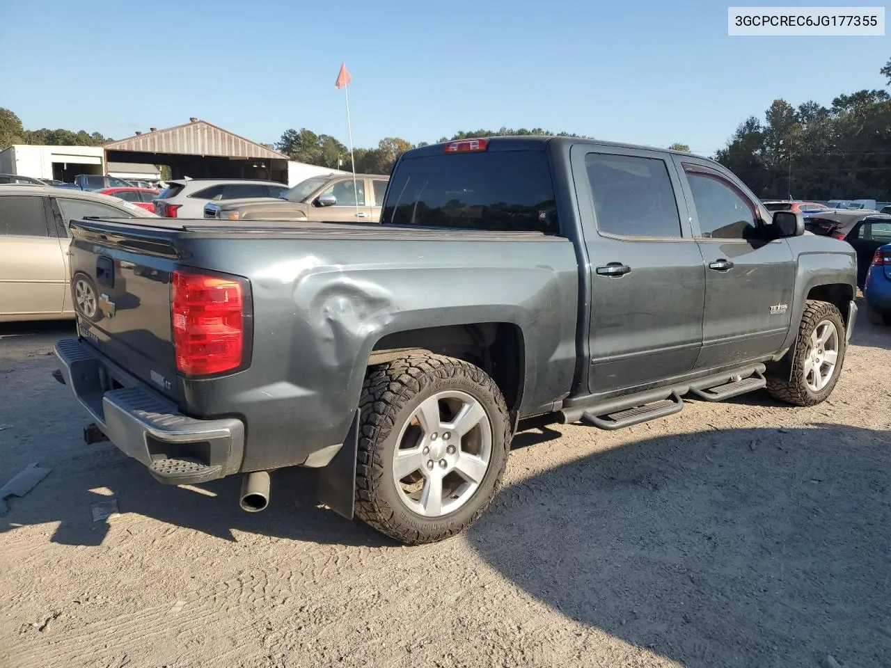 2018 Chevrolet Silverado C1500 Lt VIN: 3GCPCREC6JG177355 Lot: 77610304