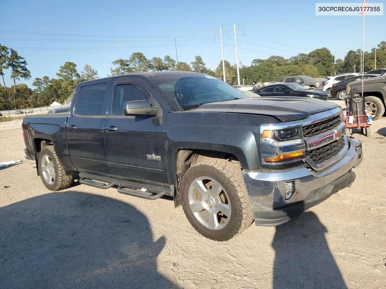 2018 Chevrolet Silverado C1500 Lt VIN: 3GCPCREC6JG177355 Lot: 77610304