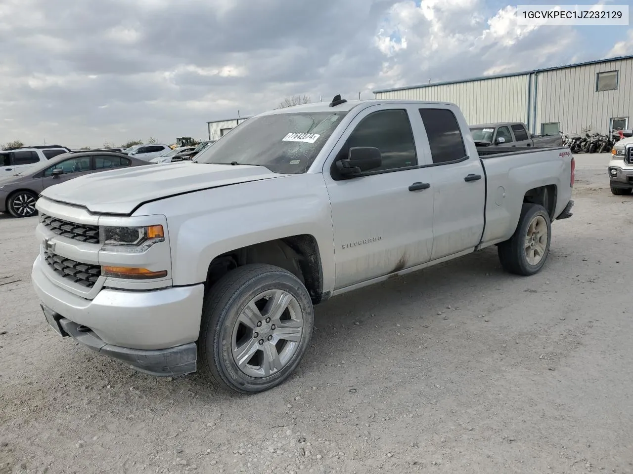 2018 Chevrolet Silverado K1500 Custom VIN: 1GCVKPEC1JZ232129 Lot: 77642874