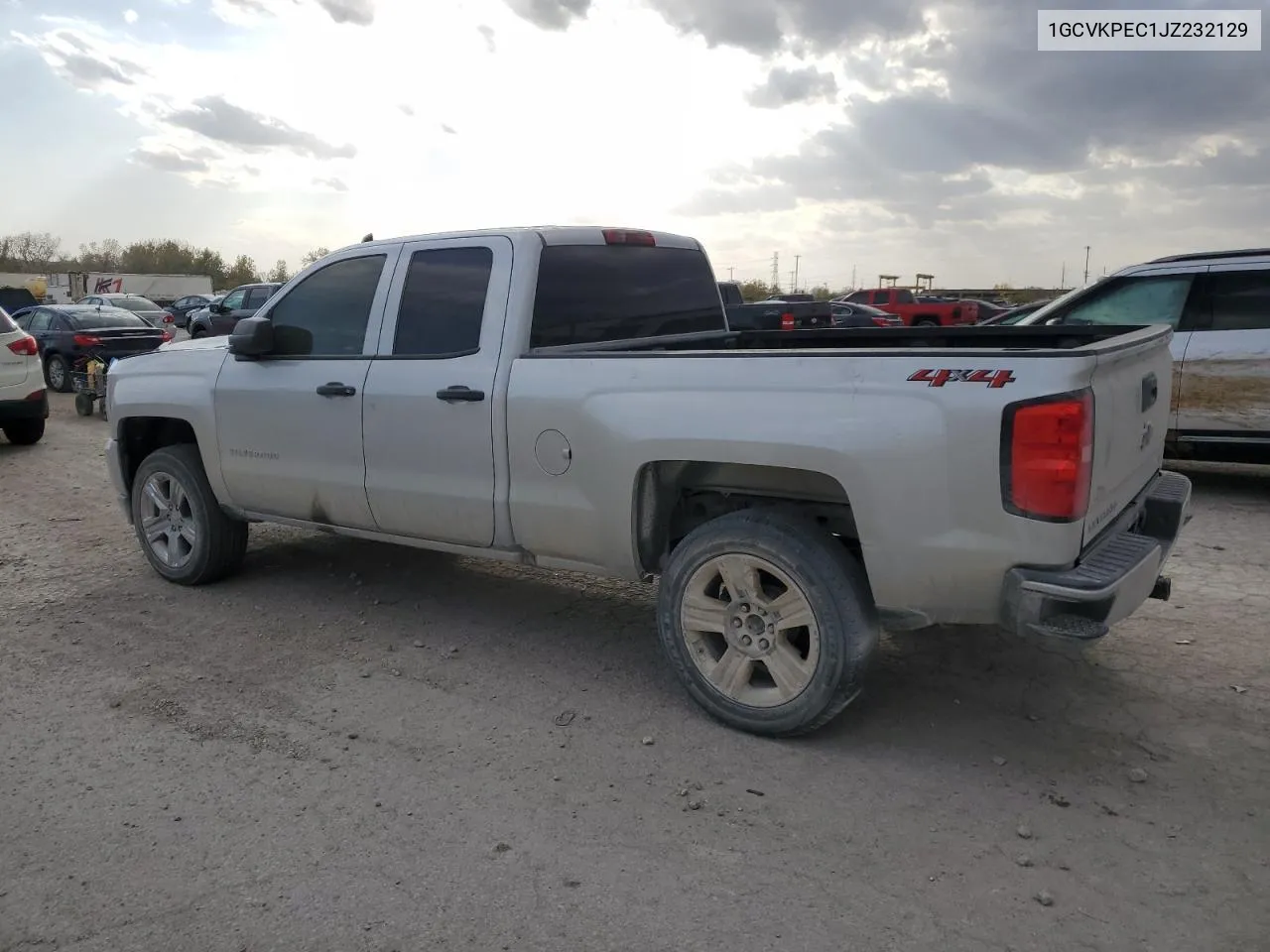 2018 Chevrolet Silverado K1500 Custom VIN: 1GCVKPEC1JZ232129 Lot: 77642874