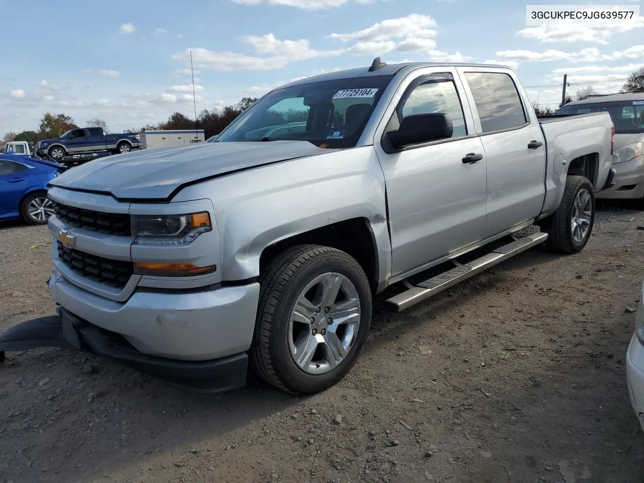 2018 Chevrolet Silverado K1500 Custom VIN: 3GCUKPEC9JG639577 Lot: 77729104