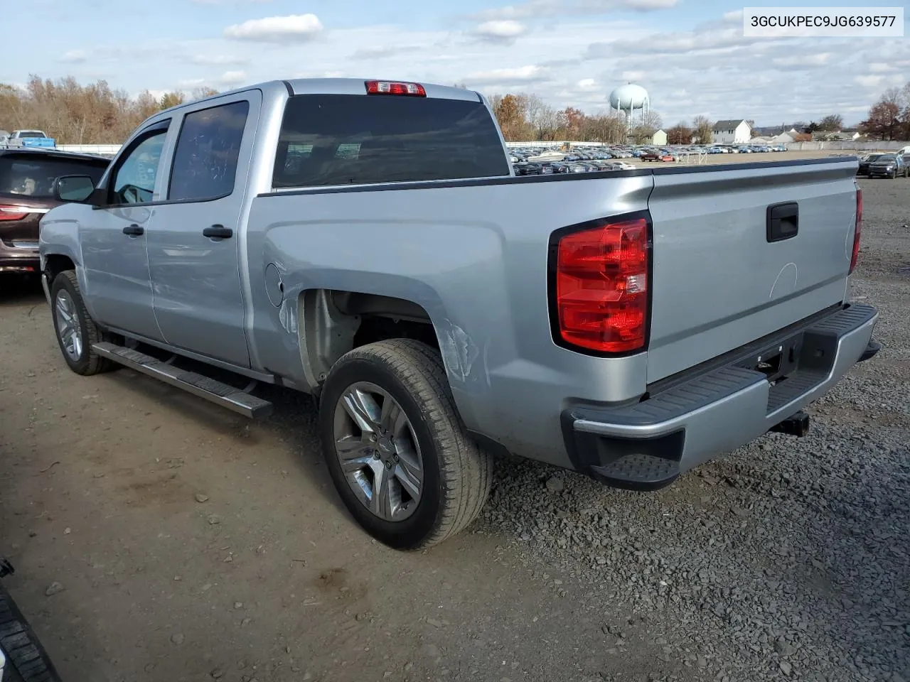 2018 Chevrolet Silverado K1500 Custom VIN: 3GCUKPEC9JG639577 Lot: 77729104