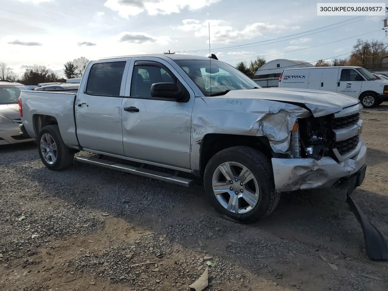 2018 Chevrolet Silverado K1500 Custom VIN: 3GCUKPEC9JG639577 Lot: 77729104