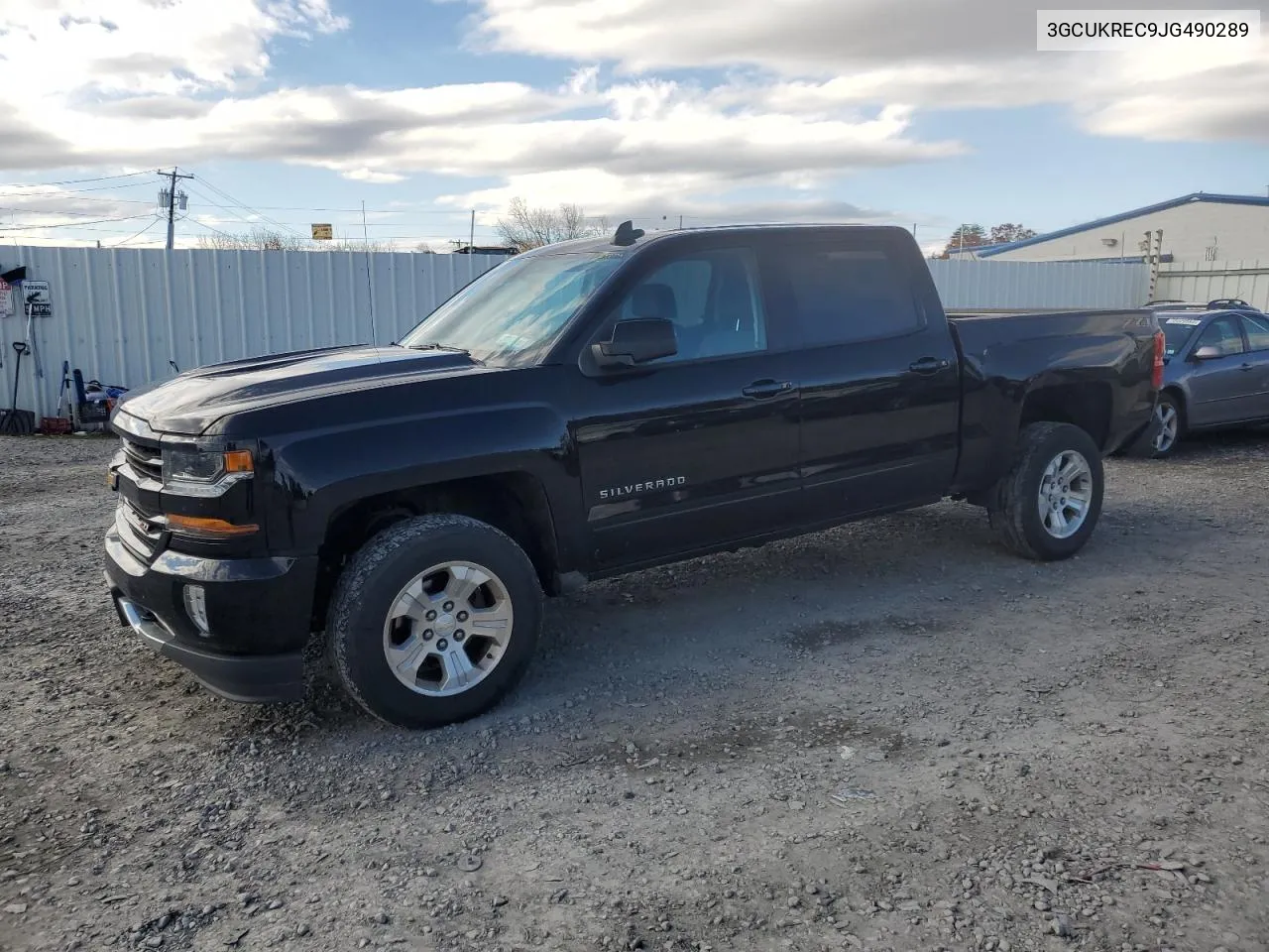 2018 Chevrolet Silverado K1500 Lt VIN: 3GCUKREC9JG490289 Lot: 77784874