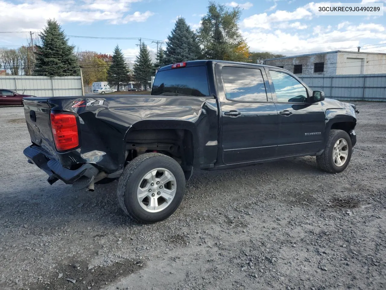 2018 Chevrolet Silverado K1500 Lt VIN: 3GCUKREC9JG490289 Lot: 77784874