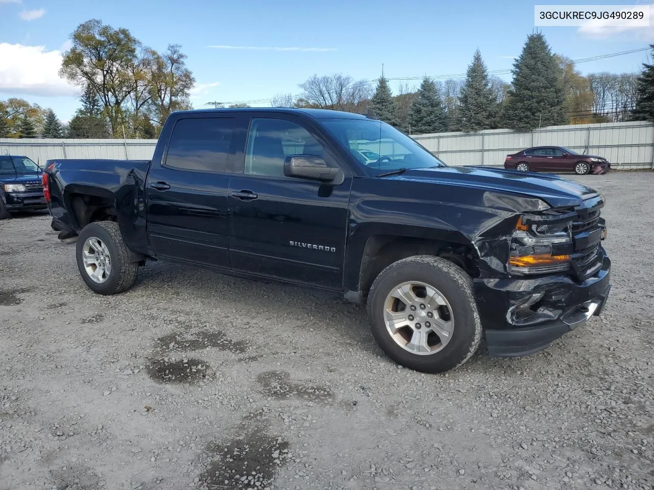 2018 Chevrolet Silverado K1500 Lt VIN: 3GCUKREC9JG490289 Lot: 77784874