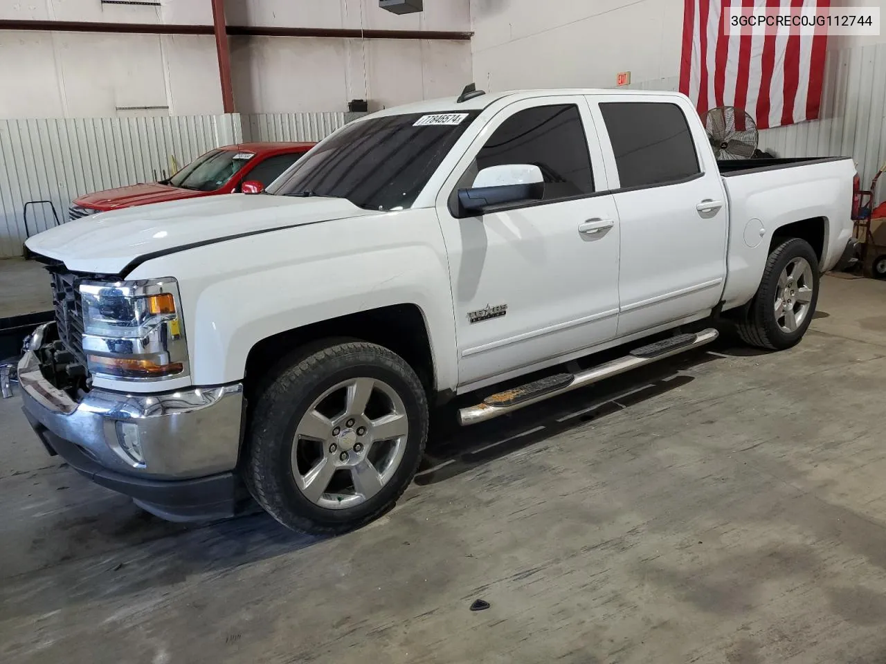 2018 Chevrolet Silverado C1500 Lt VIN: 3GCPCREC0JG112744 Lot: 77845574