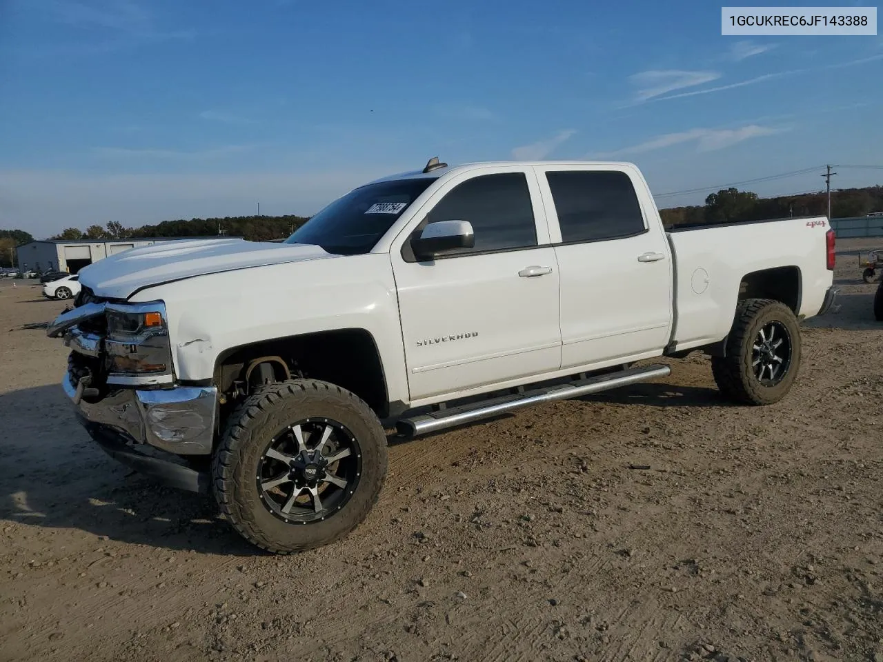 2018 Chevrolet Silverado K1500 Lt VIN: 1GCUKREC6JF143388 Lot: 77988754