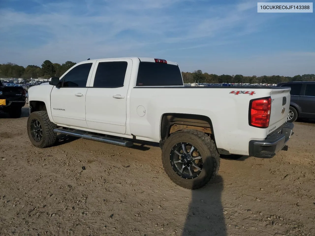 2018 Chevrolet Silverado K1500 Lt VIN: 1GCUKREC6JF143388 Lot: 77988754