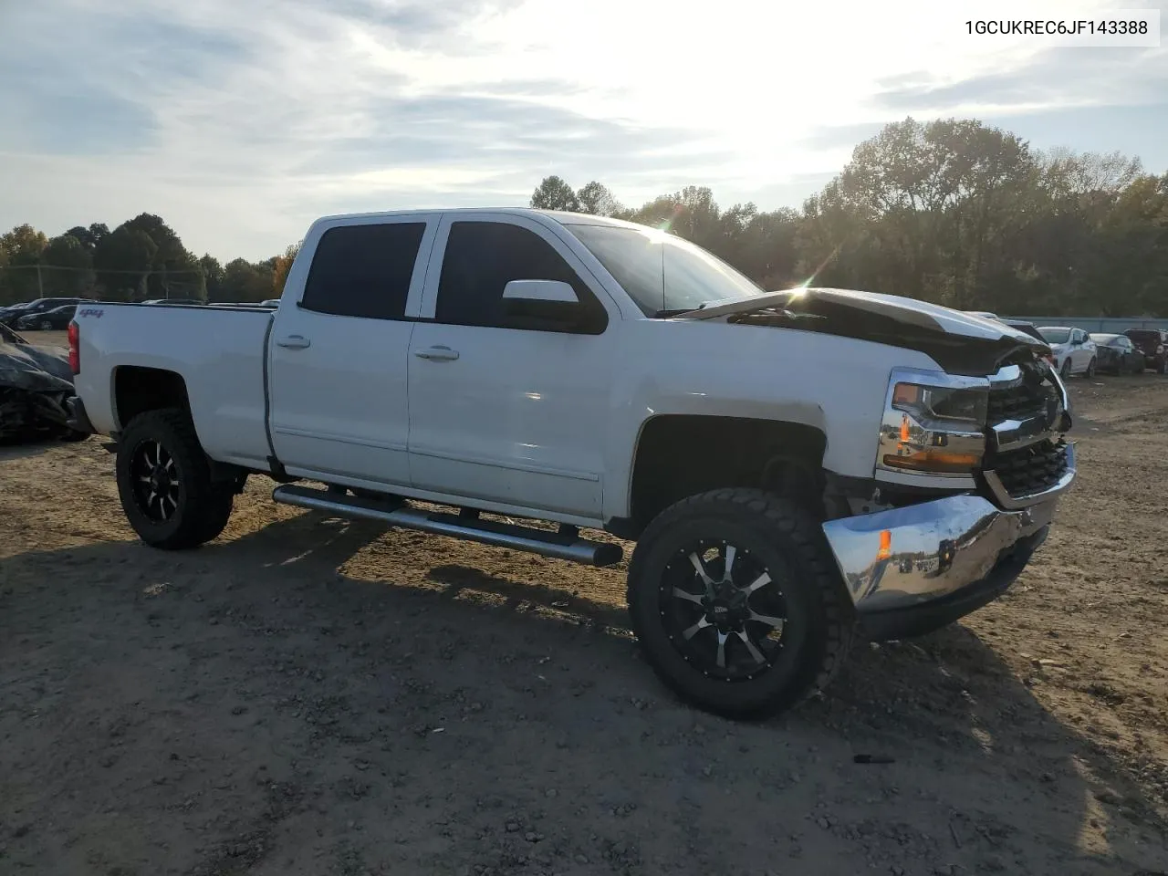 2018 Chevrolet Silverado K1500 Lt VIN: 1GCUKREC6JF143388 Lot: 77988754