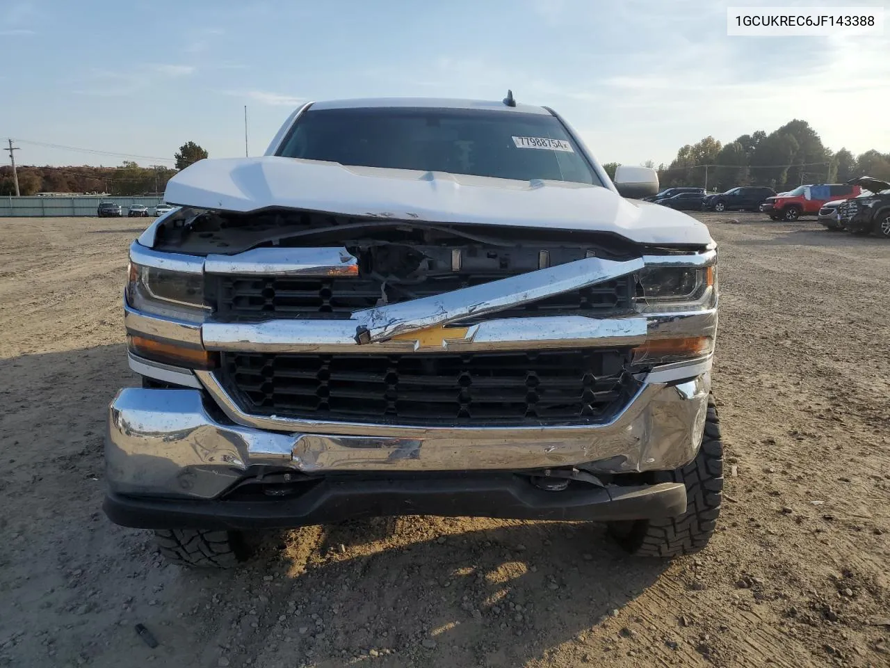 2018 Chevrolet Silverado K1500 Lt VIN: 1GCUKREC6JF143388 Lot: 77988754