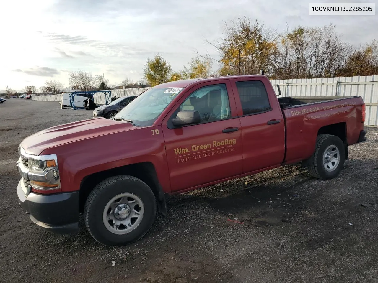 2018 Chevrolet Silverado K1500 VIN: 1GCVKNEH3JZ285205 Lot: 78043654