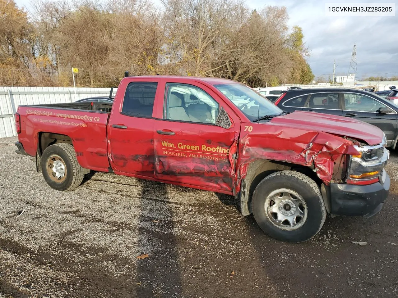 2018 Chevrolet Silverado K1500 VIN: 1GCVKNEH3JZ285205 Lot: 78043654