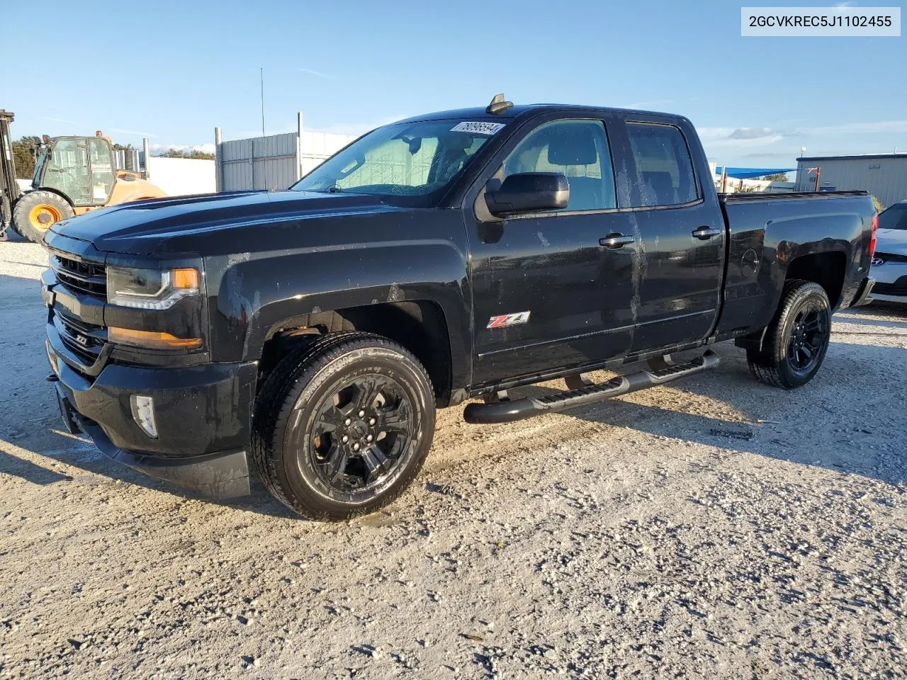 2018 Chevrolet Silverado K1500 Lt VIN: 2GCVKREC5J1102455 Lot: 78096594