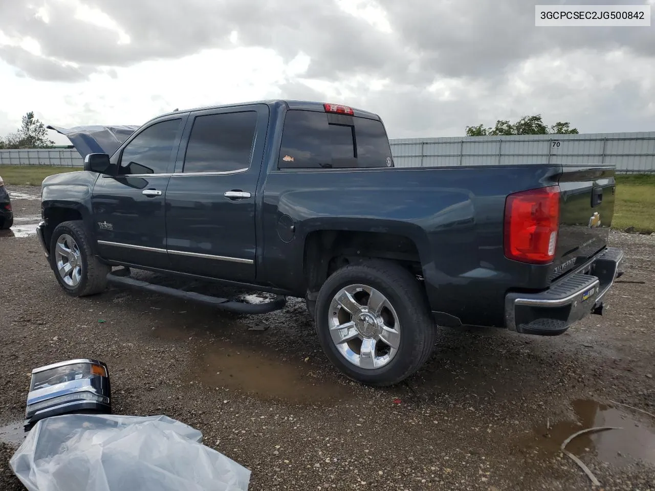 2018 Chevrolet Silverado C1500 Ltz VIN: 3GCPCSEC2JG500842 Lot: 78254434