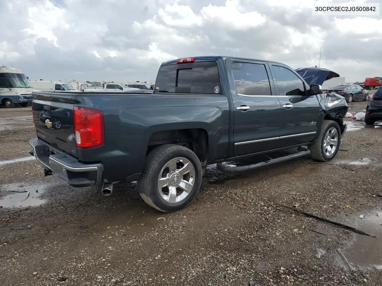 2018 Chevrolet Silverado C1500 Ltz VIN: 3GCPCSEC2JG500842 Lot: 78254434