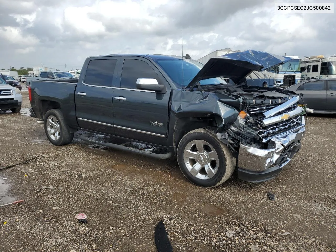 2018 Chevrolet Silverado C1500 Ltz VIN: 3GCPCSEC2JG500842 Lot: 78254434