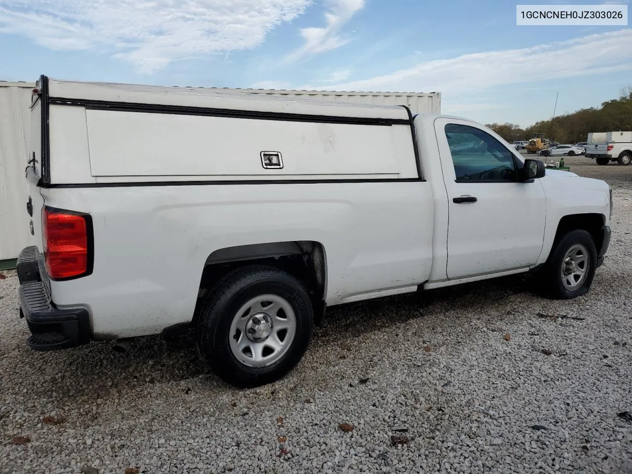 2018 Chevrolet Silverado C1500 VIN: 1GCNCNEH0JZ303026 Lot: 78260464