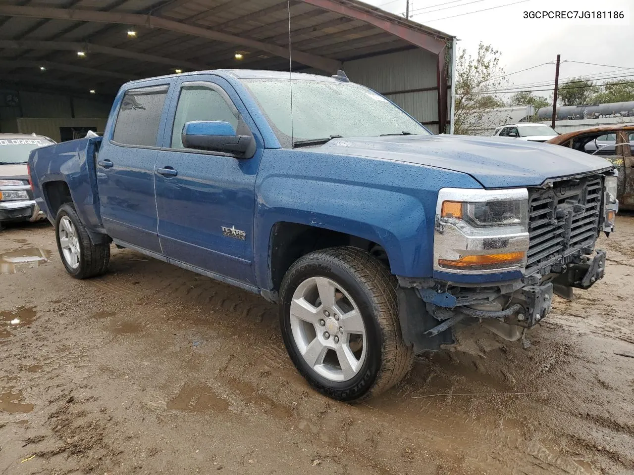 2018 Chevrolet Silverado C1500 Lt VIN: 3GCPCREC7JG181186 Lot: 78273194