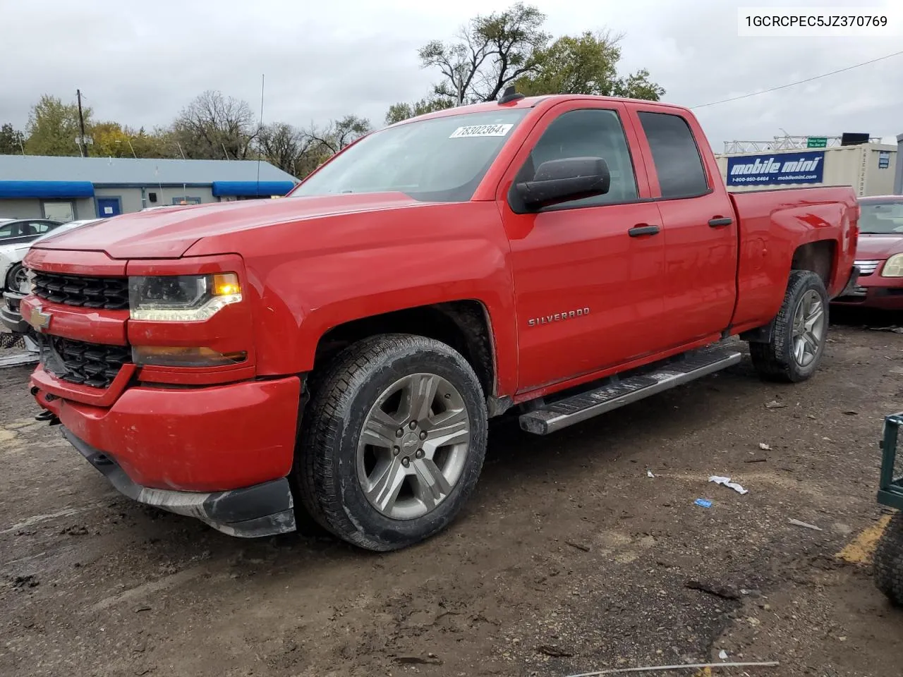 2018 Chevrolet Silverado C1500 Custom VIN: 1GCRCPEC5JZ370769 Lot: 78302364