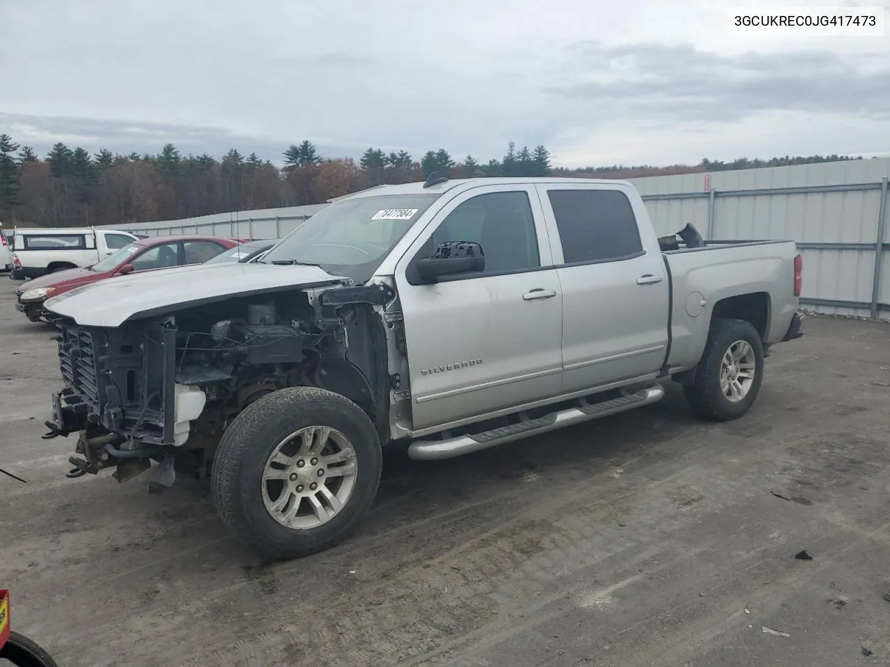 2018 Chevrolet Silverado K1500 Lt VIN: 3GCUKREC0JG417473 Lot: 78477584