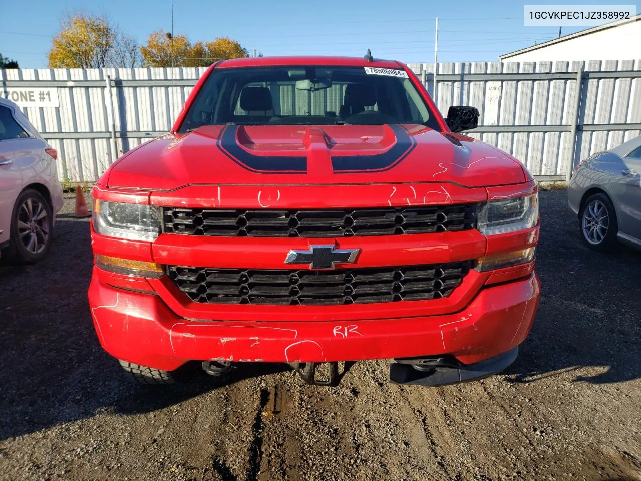 1GCVKPEC1JZ358992 2018 Chevrolet Silverado K1500 Custom