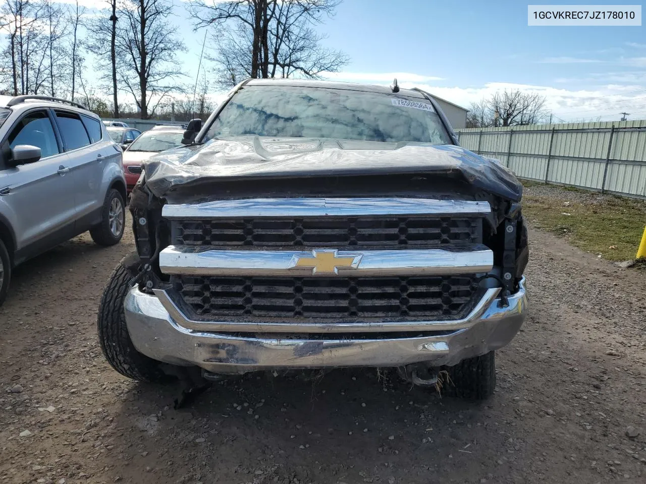 2018 Chevrolet Silverado K1500 Lt VIN: 1GCVKREC7JZ178010 Lot: 78508564