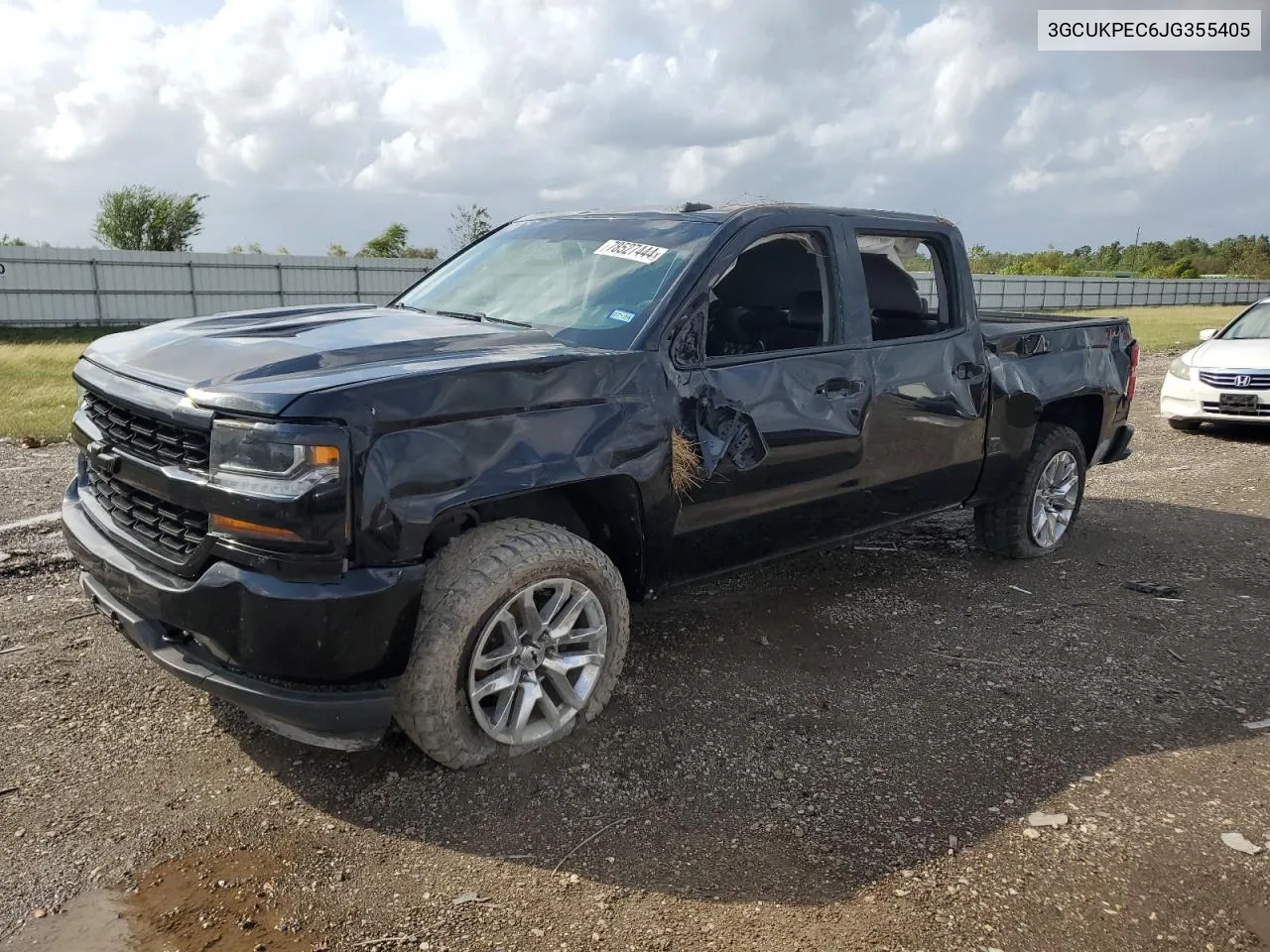 2018 Chevrolet Silverado K1500 Custom VIN: 3GCUKPEC6JG355405 Lot: 78527444