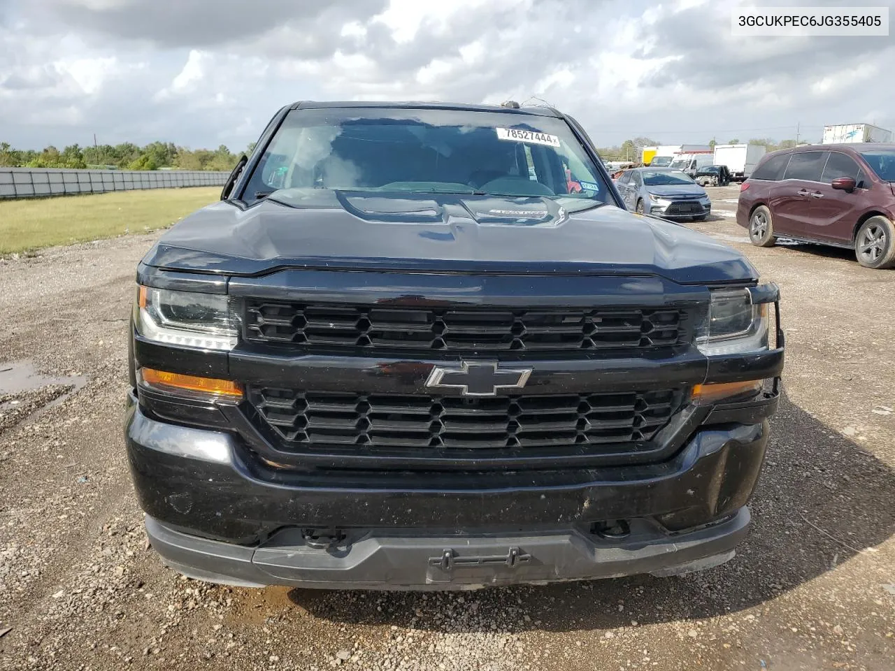 2018 Chevrolet Silverado K1500 Custom VIN: 3GCUKPEC6JG355405 Lot: 78527444