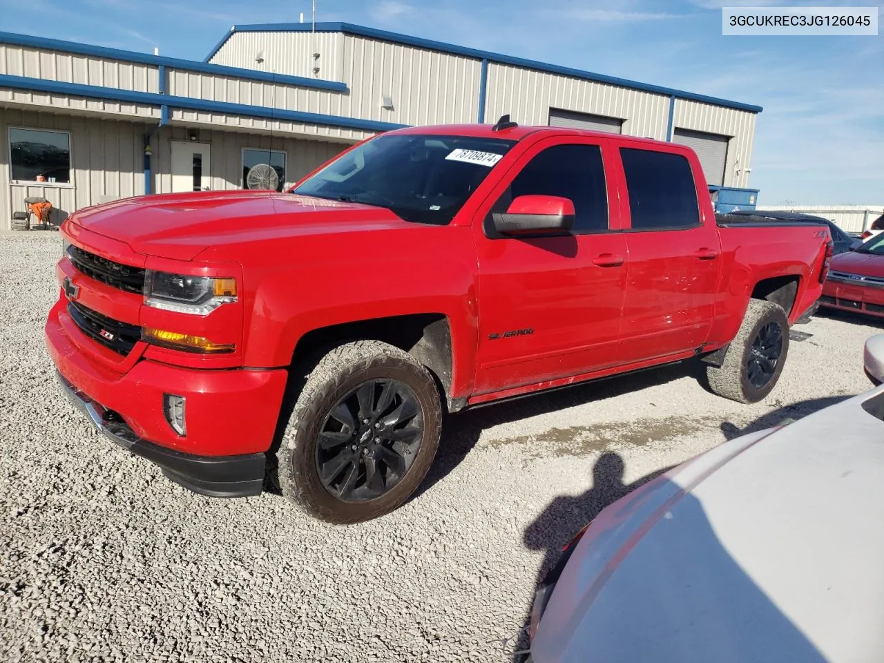 2018 Chevrolet Silverado K1500 Lt VIN: 3GCUKREC3JG126045 Lot: 78709874