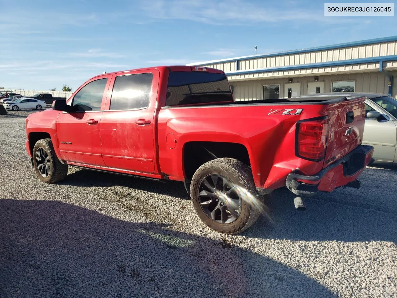 2018 Chevrolet Silverado K1500 Lt VIN: 3GCUKREC3JG126045 Lot: 78709874