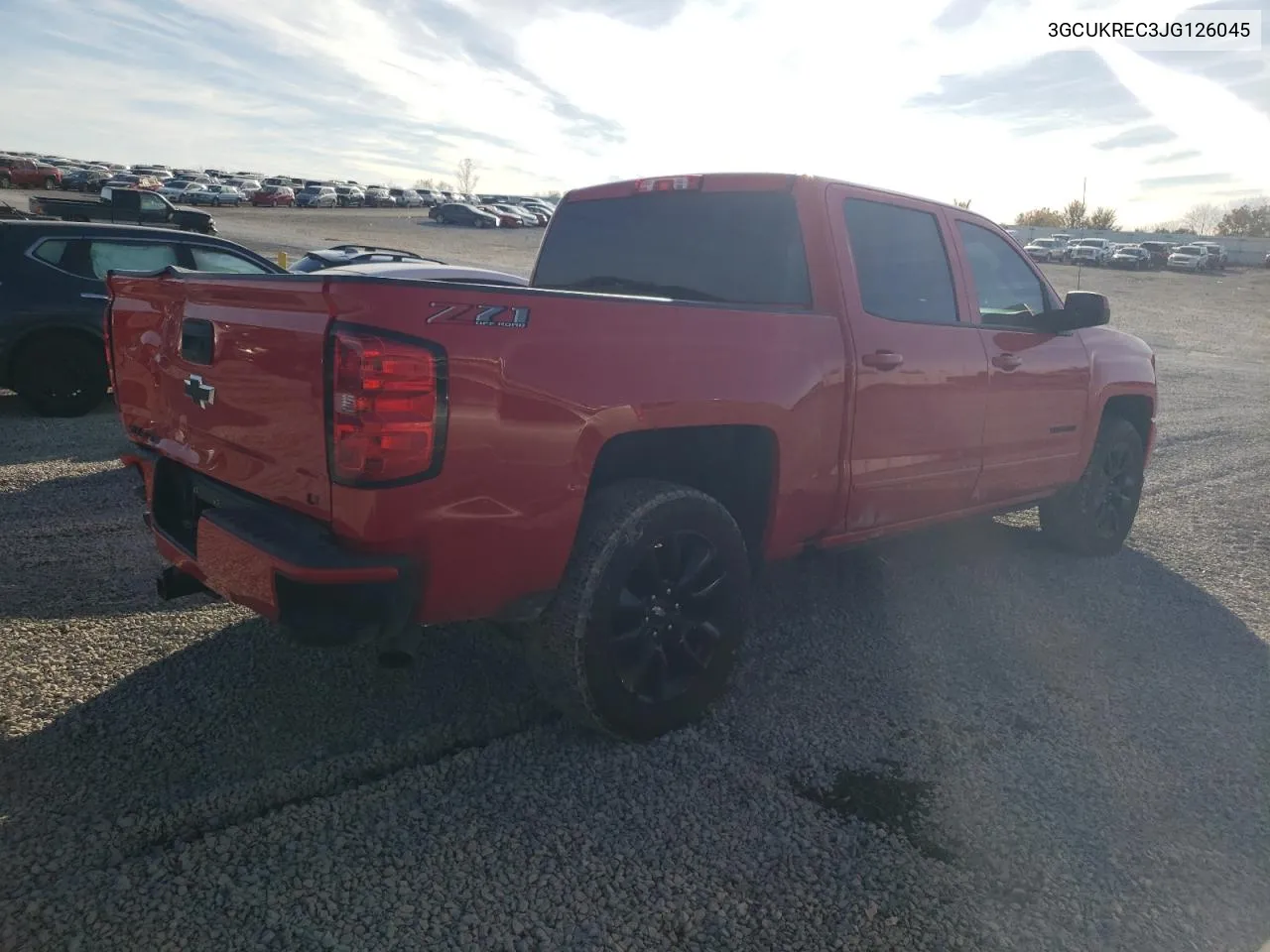 2018 Chevrolet Silverado K1500 Lt VIN: 3GCUKREC3JG126045 Lot: 78709874