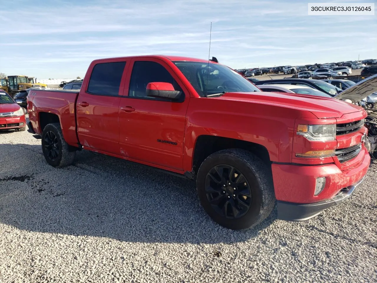 2018 Chevrolet Silverado K1500 Lt VIN: 3GCUKREC3JG126045 Lot: 78709874