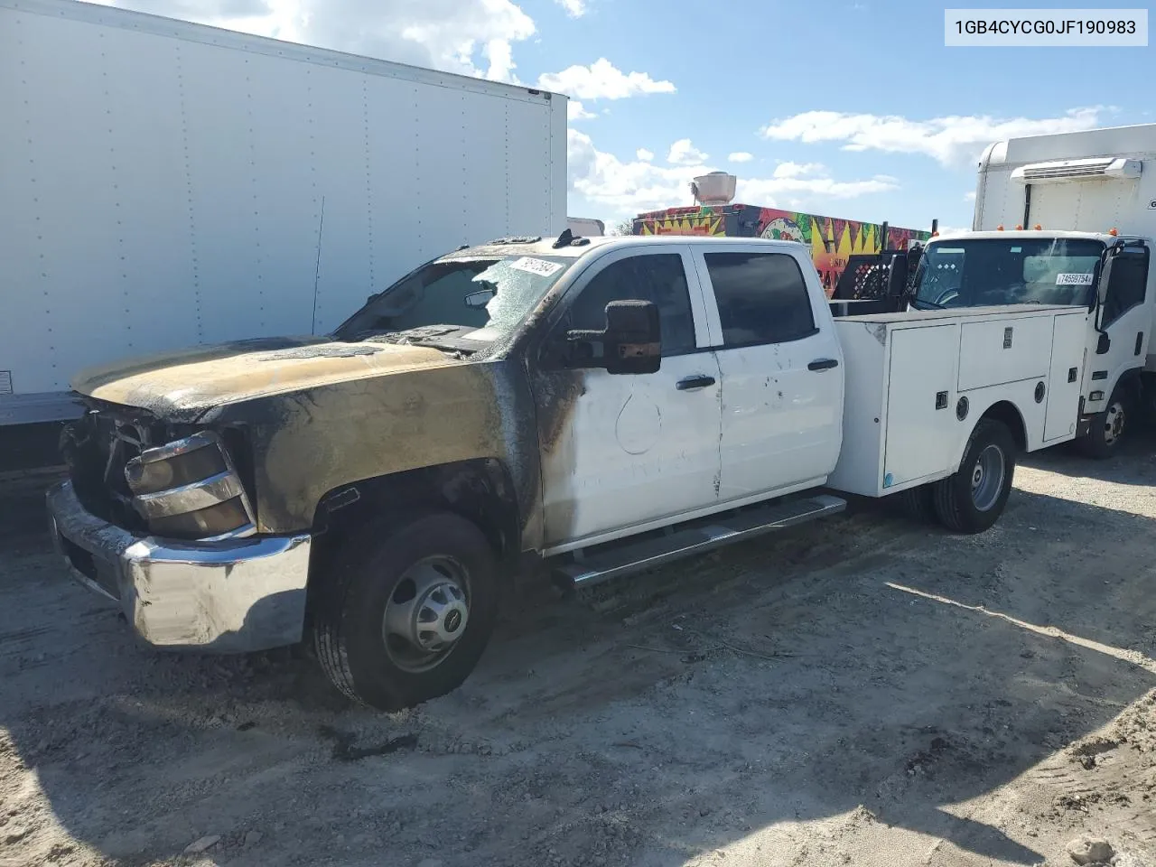 2018 Chevrolet Silverado C3500 VIN: 1GB4CYCG0JF190983 Lot: 79512584