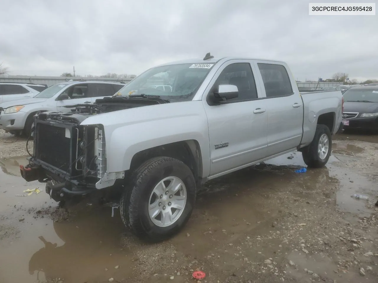 2018 Chevrolet Silverado C1500 Lt VIN: 3GCPCREC4JG595428 Lot: 79753534