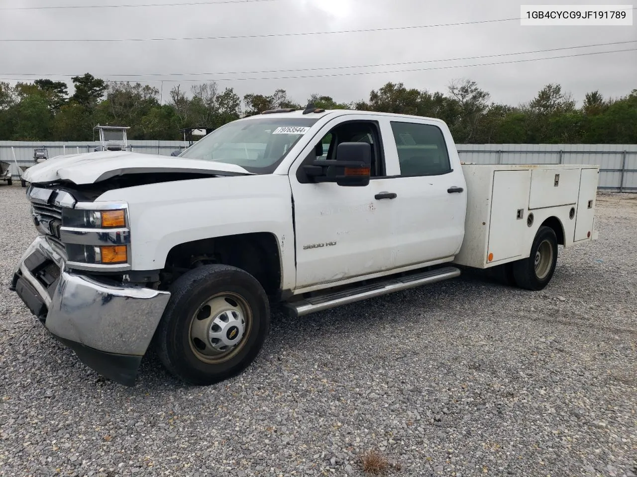 2018 Chevrolet Silverado C3500 VIN: 1GB4CYCG9JF191789 Lot: 79763544