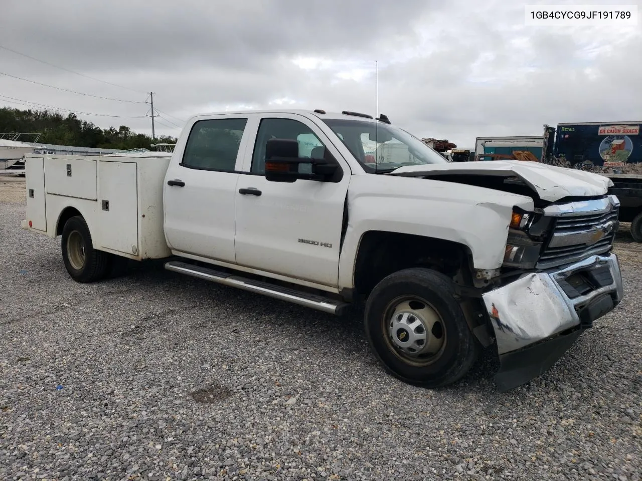 2018 Chevrolet Silverado C3500 VIN: 1GB4CYCG9JF191789 Lot: 79763544