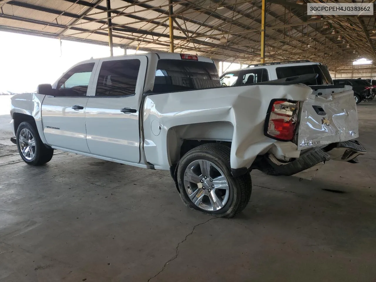 2018 Chevrolet Silverado C1500 Custom VIN: 3GCPCPEH4JG383662 Lot: 79775984