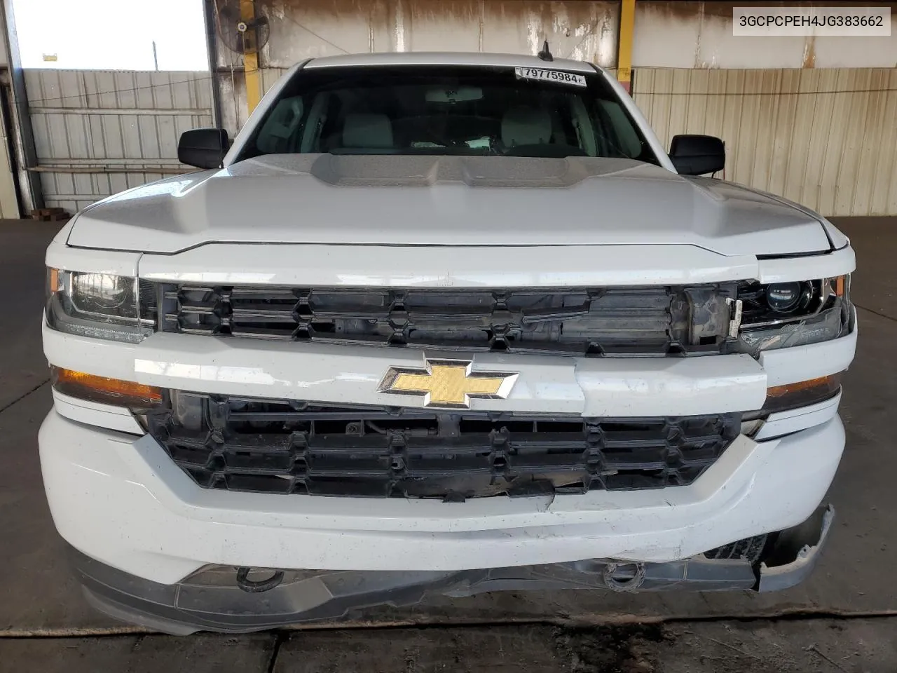 2018 Chevrolet Silverado C1500 Custom VIN: 3GCPCPEH4JG383662 Lot: 79775984