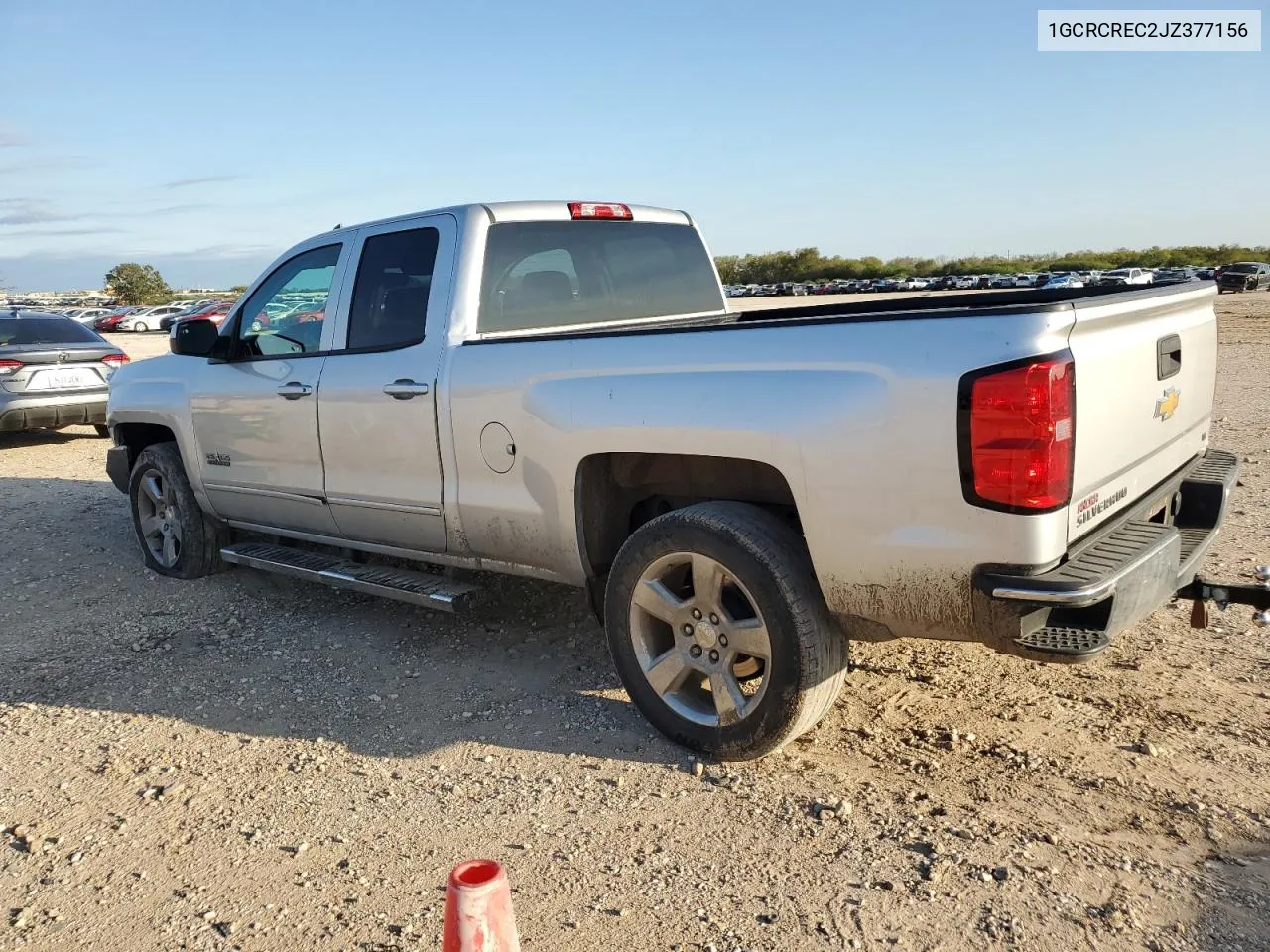 2018 Chevrolet Silverado C1500 Lt VIN: 1GCRCREC2JZ377156 Lot: 79815794