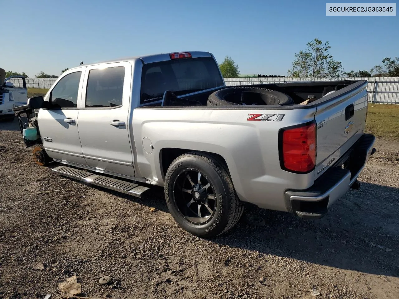 2018 Chevrolet Silverado K1500 Lt VIN: 3GCUKREC2JG363545 Lot: 79842544