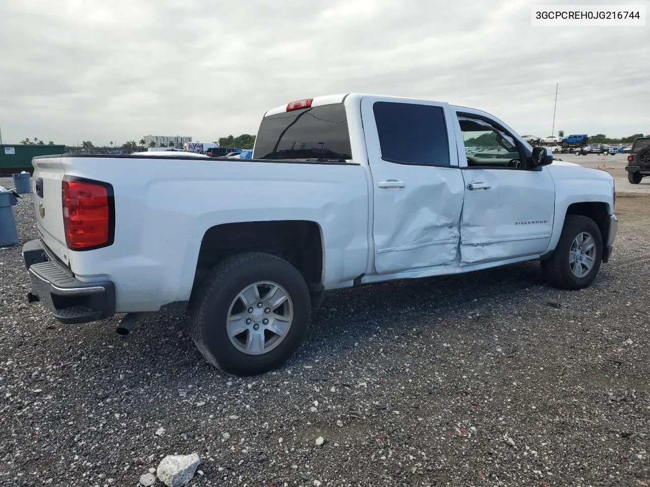 2018 Chevrolet Silverado C1500 Lt VIN: 3GCPCREH0JG216744 Lot: 80034074