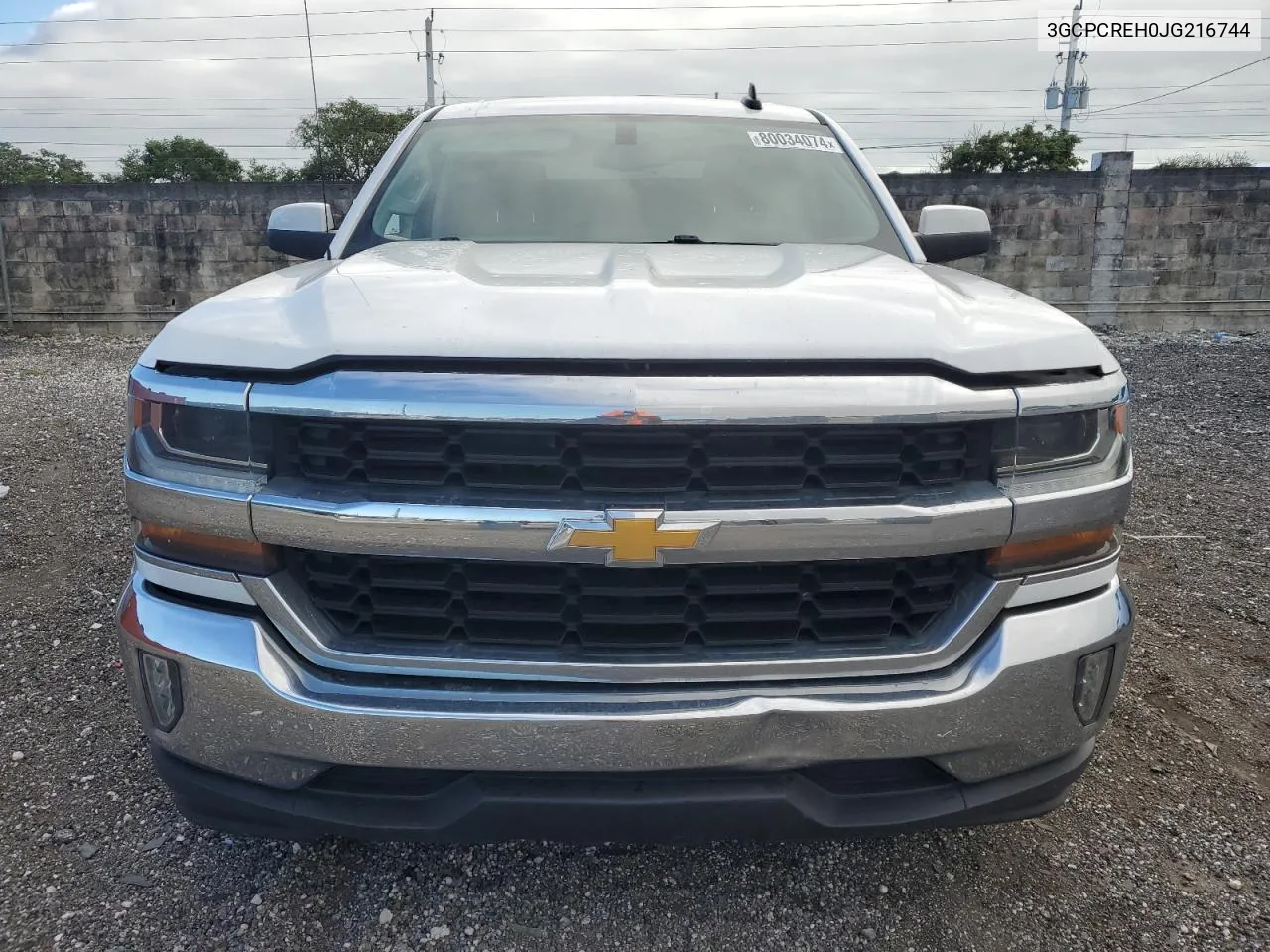 2018 Chevrolet Silverado C1500 Lt VIN: 3GCPCREH0JG216744 Lot: 80034074