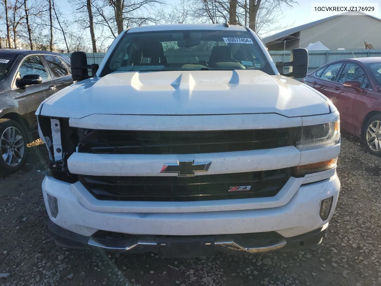 2018 Chevrolet Silverado K1500 Lt VIN: 1GCVKRECXJZ176929 Lot: 80077454