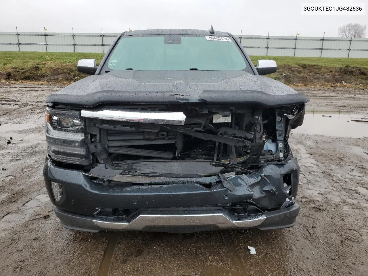 2018 Chevrolet Silverado K1500 High Country VIN: 3GCUKTEC1JG482636 Lot: 80480434