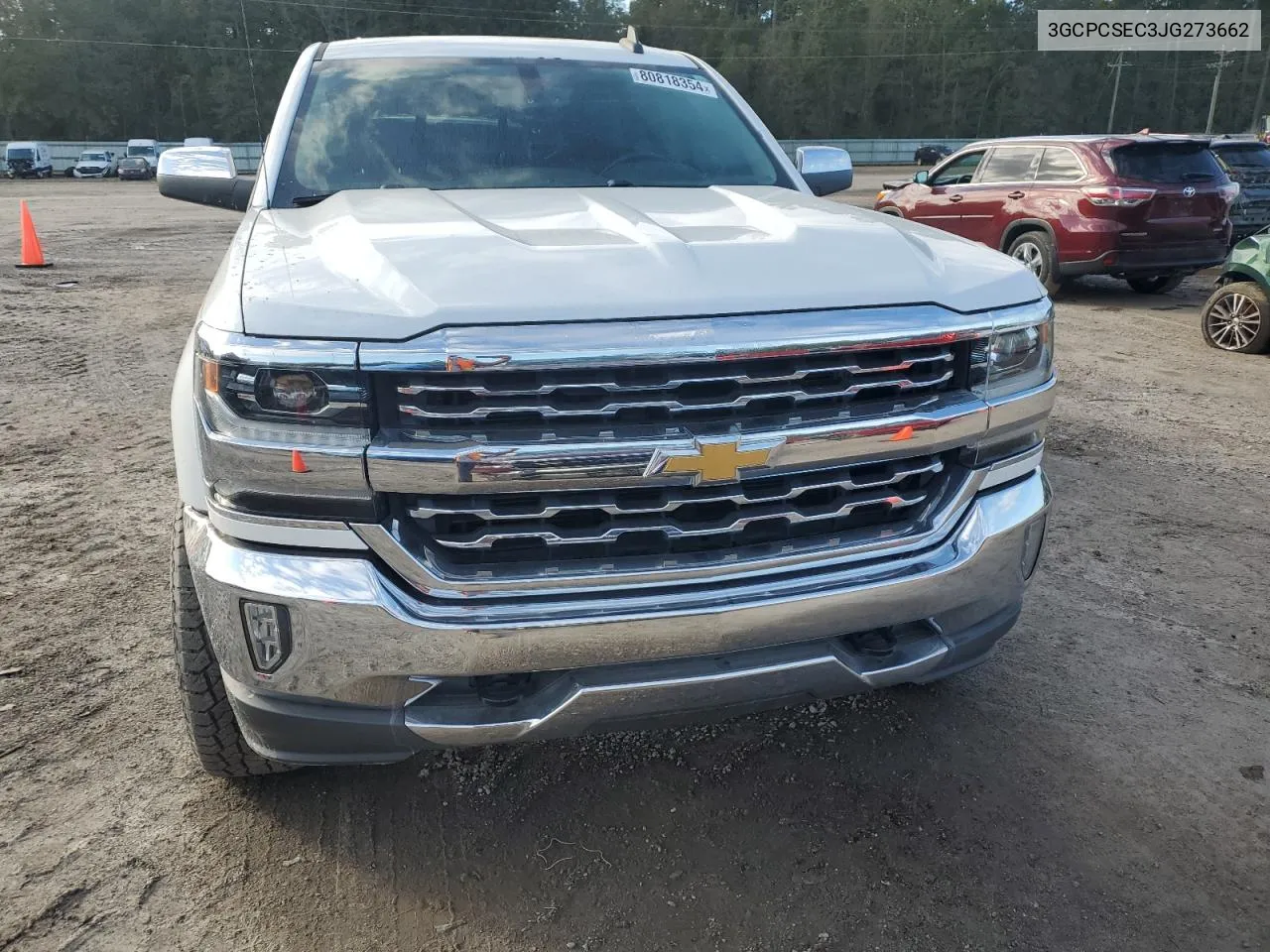 2018 Chevrolet Silverado C1500 Ltz VIN: 3GCPCSEC3JG273662 Lot: 80818354