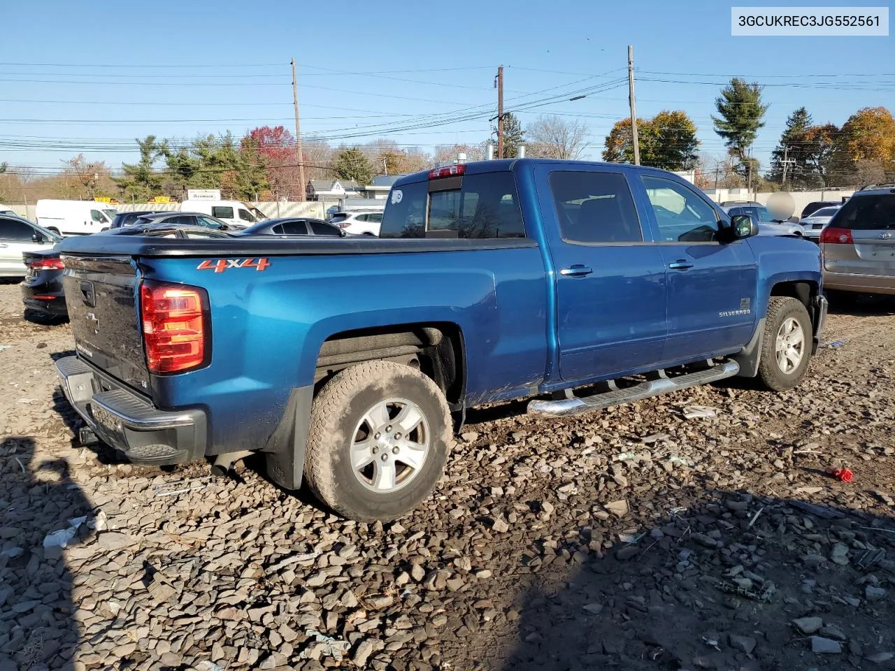 2018 Chevrolet Silverado K1500 Lt VIN: 3GCUKREC3JG552561 Lot: 80858864